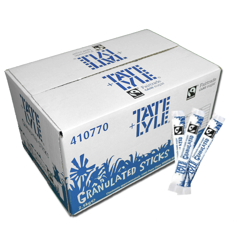 FAIRTRADE WHITE SUGAR STICKS