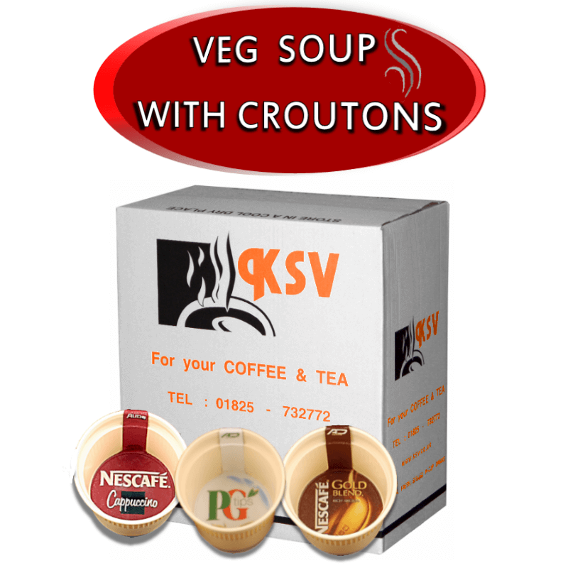 FOIL VEG SOUP with CROUTONS